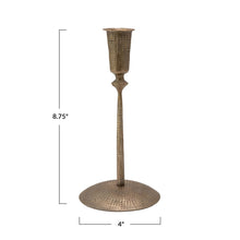 Load image into Gallery viewer, Hand-Forged Hammered Candle Holder
