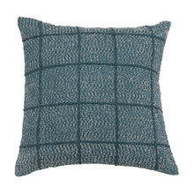 Load image into Gallery viewer, Woven Cotton Grid-Pattern Pillow
