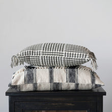 Load image into Gallery viewer, Woven Cotton Striped Lumbar PIllow
