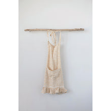 Load image into Gallery viewer, Striped Cotton Apron w/ Ruffle
