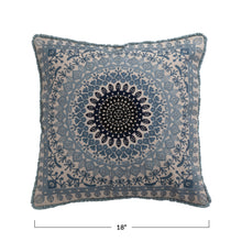 Load image into Gallery viewer, Down-filled Embroidered Azure Pillow
