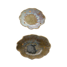 Load image into Gallery viewer, Fluted Dish w/ Gold Accents, multiple styles
