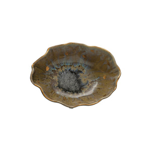 Fluted Dish w/ Gold Accents, multiple styles