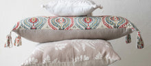 Load image into Gallery viewer, Cotton Ikat Lumbar Pillow w/ Tassels
