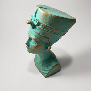 Verdigris Nefertiti Bust