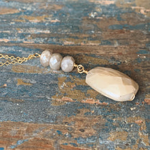 Load image into Gallery viewer, Moonstone Trio Pendant Necklace
