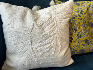 White Fern Pillow