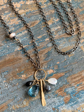 Load image into Gallery viewer, Olivia Blue Quartz Necklace
