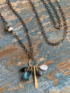 Olivia Blue Quartz Necklace