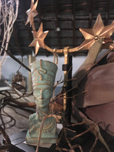 Load image into Gallery viewer, Verdigris Nefertiti Bust
