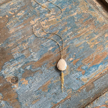 Load image into Gallery viewer, Moonstone Fringe Necklace / Peach
